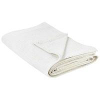 colcha con patron liso cubrecama algodon 220 x 240 cm beige claro ragala