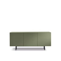 aparador con 3 puertas en madera verde 180x50 cm 80h