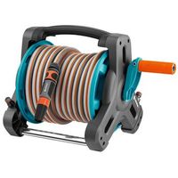 set carrete portamanguera classic 10 azul 8010-20 gardena