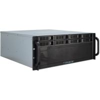 caja pc inter-tech 4u-4408 servidor rack 4u negroplata