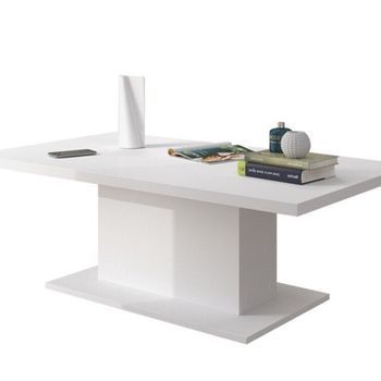 Mesa De Café Tucson 148, Aglomerado Laminado, Angular, 43x60x110cm