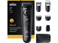 barbero - braun series 5 bt5560 8 accesorios para barba 40 ajustes de longitud bloqueo precision wetdry negro