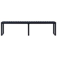 banco de jardin  banco de exterior  silla de jardin tablero ps negro 180 cm
