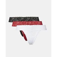 guess braguitas o5rg18 kc5l0 3pack basic lace thong para mujer