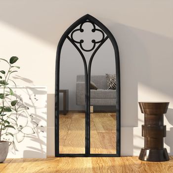 Espejo，espejo De Baño，espejuelo Hierro Negro Para Uso Interior 100x45 Cm Cfw966533