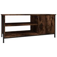 mueble de tv madera contrachapada roble ahumado 100x40x45 cm vidaxl