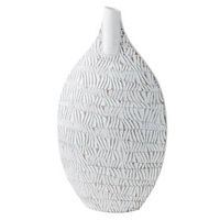 jarron resina 32x13x57 blanco