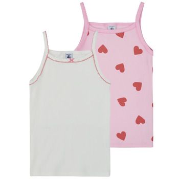 Petit Bateau Camiseta tirantes 2 CHEMISES BRETELLES para niña