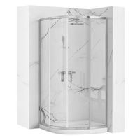 cabina de ducha rea look 80x80 chrome