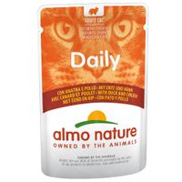 almo nature daily menu pouches 70g - saver pack duck  chicken 24 x 70g