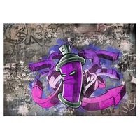 papel pintado 3d - graffiti spray can 150x105 cm