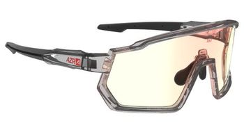 Azr kromic pro race rx cristal gafas negro clearcoat kromic iridescent red multilayer lens