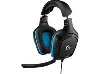 auriculares gaming - logitech g g432 de diadema cable dts headphonex 20 transductores 50 mm pcxbox oneps4nintendo switch negro y azul