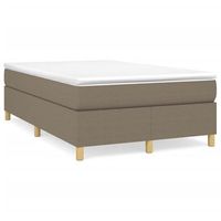 estructura de cama con somier tela gris taupe 120x200 cm vidaxl