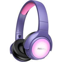 philips takh402pk00 wireless bluetooth kids headphones - pink pink