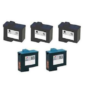 Compatible Multipack Lexmark Z65M Printer Ink Cartridges (5 Pack) -18L0032E