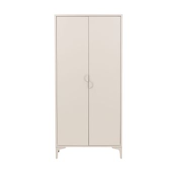Armario de 2 puertas de metal h183cm - beige