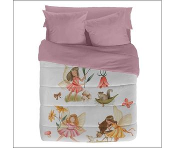 Naturals - edredón estampado infantil cama 90 - microfibra poliéster - 300 gr -fabricado en españa - flora