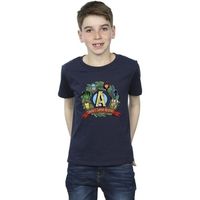marvel tops y camisetas santas super helpers para nino