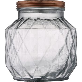 Bote en vidrio de transparente de 2,2 litros