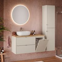 conjunto de muebles con lavabo paneles de melamina y de mdf cachemira