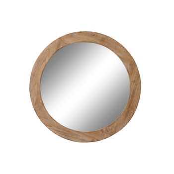 Espejo Abeto Mdf 66x5x66 Natural Marron