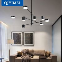 nuevas luces led de arana modernas para dormitorio sala de estar comedor accesorios de iluminacion para interiores dorados y negros se aplican a ac90-260v