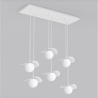 lampara de techo valbona blanco 6 luces