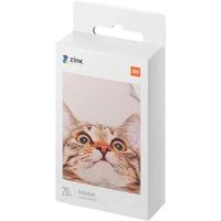 xiaomi mi portable photo printer paper - papel fotografico portatil para impresora fotografica de 3 pulgadas  5 x 76 cm  20 hojas  recambio - tej4019gl