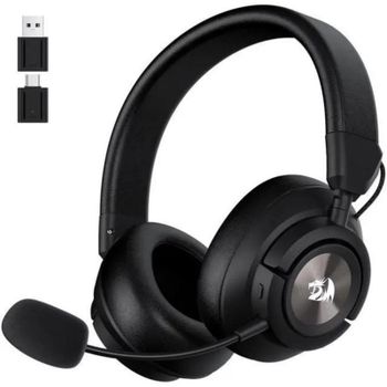 Auriculares Redragon Spectra Pro inalámbricos Bluetooth USB 7.1 Surround Negro