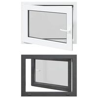 ventana de sotano oscilante y abatible risor 80 x 70 cm vidaxl