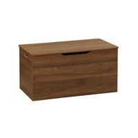 banco arcon final de cama con efecto de madera de nogal nogal