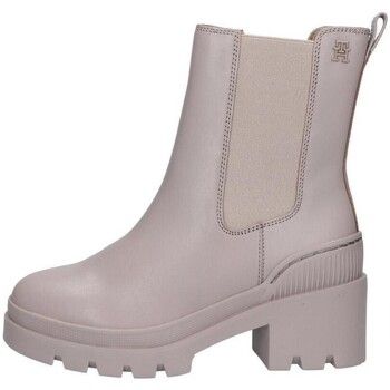 Tommy Hilfiger Botas FW0FW07761 LEATHER MID HEEL BOOT para mujer