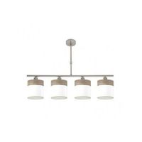 lampara cloe 4xe14 niquelblanca-madera gris regx75x14 cm