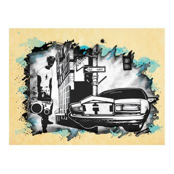 Papel Pintado 3d - Urban Atmosphere (250x193 Cm)