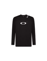 camiseta de ciclismo oakley free ride rc ls negro