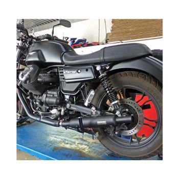 Silenciador de escape Moto Guzzi V 7 i.e. III Mass Classic par