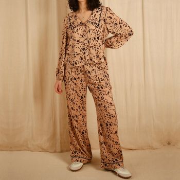 it's 9pm Frenchie Cheetah-Print Pyjama Set - 10