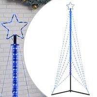 arbol de navidad led 525 leds azul 302 cm vidaxl