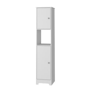 Columna De Baño Ibis Con 2 Puertas Y 1 Estante