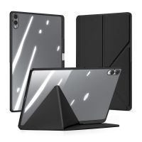 funda dux ducis para samsung tab s11 ultra s11 a11 plus a9 plus cubierta transparente desmontable con soporte para s pen y funcion de activacionsuspension automatica
