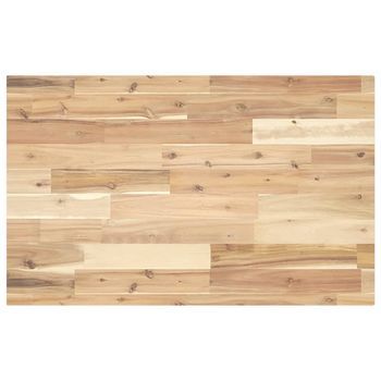 Encimera Tocador Baño Madera Acacia Sin Tratar 160x50x4 Cm Vidaxl
