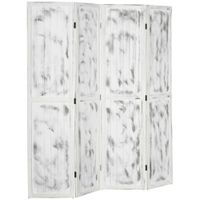 biombo separador 1605x18x170 cm white