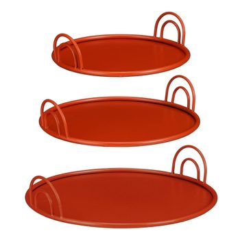 Bandeja rood rojo  h9xb42xl42cm