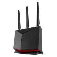 asus rt-be86u router wifi 7 8600mbps 1x puerto 10g  4 puertos 25g negro