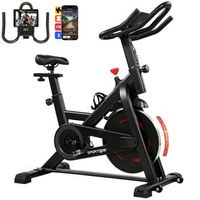 bicicleta estatica rolipo bicicleta estatica con app resistencia magnetica regulable pantalla lcd y ruedas de transporte