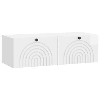 Mueble Para Tv De Pared Brillante 98 X 41 X 30 Cm Vidaxl