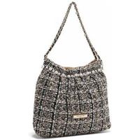 nicole lee bandolera bolso de hombro estilo tweed beige para mujer
