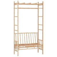 banco de jardin  banco de exterior  silla de jardin con pergola bambu 116 cm