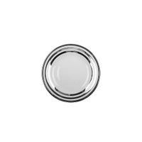 plato hondo triple linea plata 23cm - lote de 6